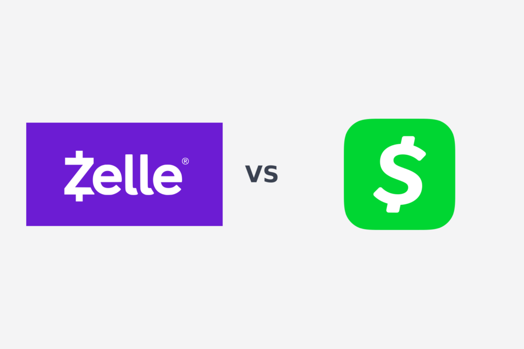 logos oficiales de Zelle vs Cash App